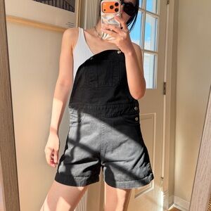 Black Denim Women's Overalls